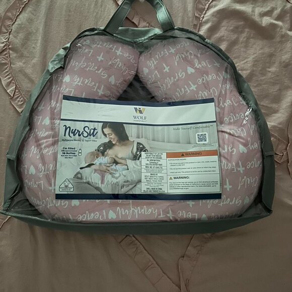 NurSit Other - Nursit pink nursing pillow with white logo.